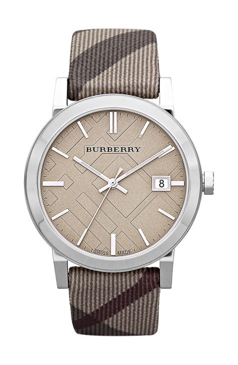 burberry large check strap watch 38mm